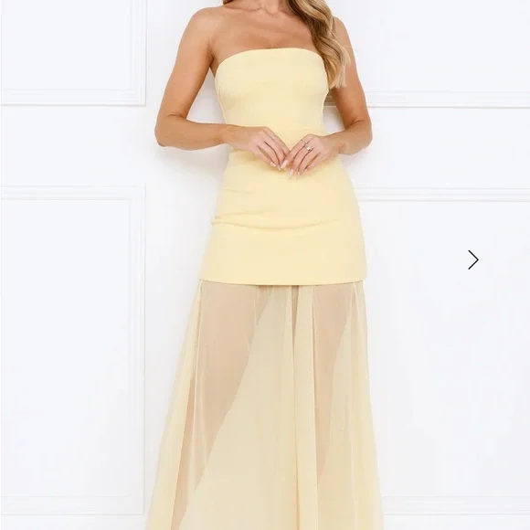Hello Molly | Dresses | Hello Molly Yellow Strapless Gown For Prom | Poshmark Hello Molly | Dresses | Hello Molly Yellow Strapless Gown For Prom | Poshmark